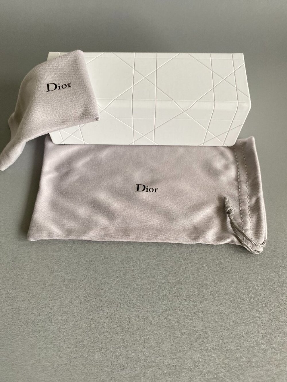 Christian Dior Eyeglasses Sunglasses Case With Polishing Cloth & Dust Bag